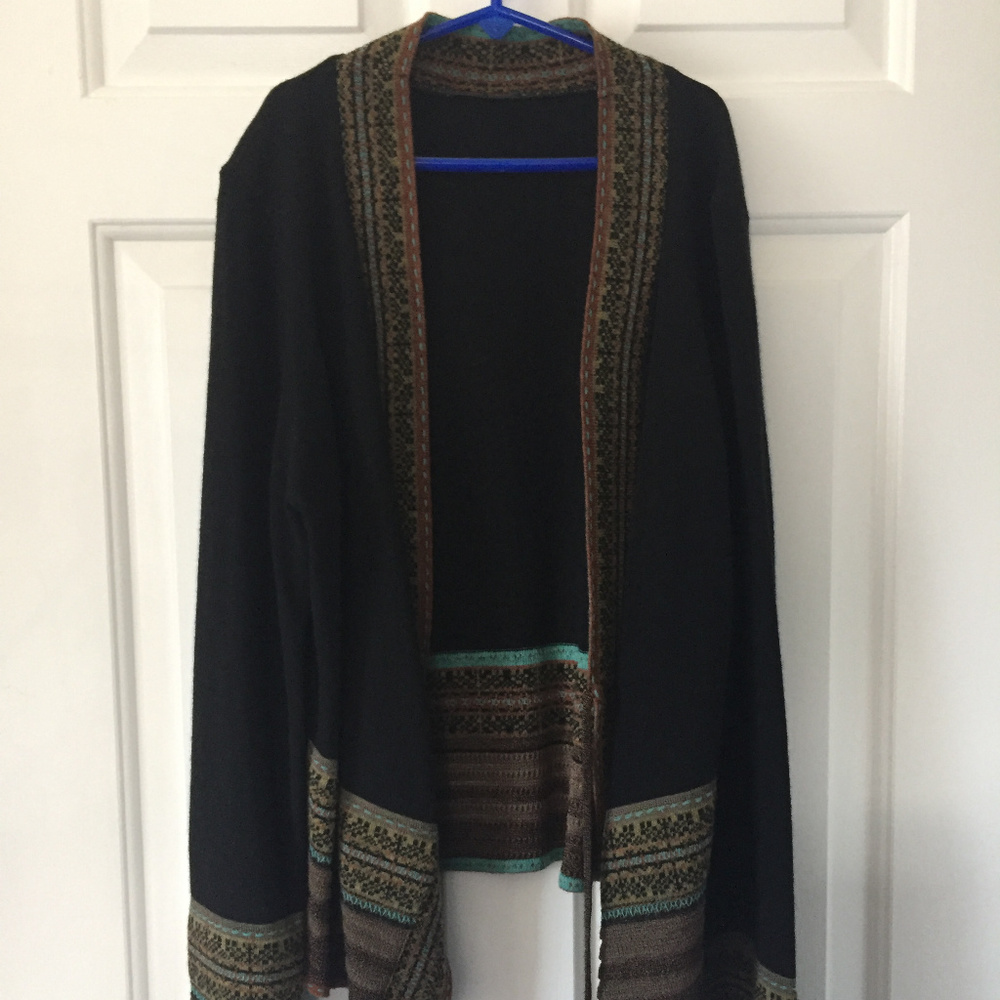 Black Catherine André cardigan sweater